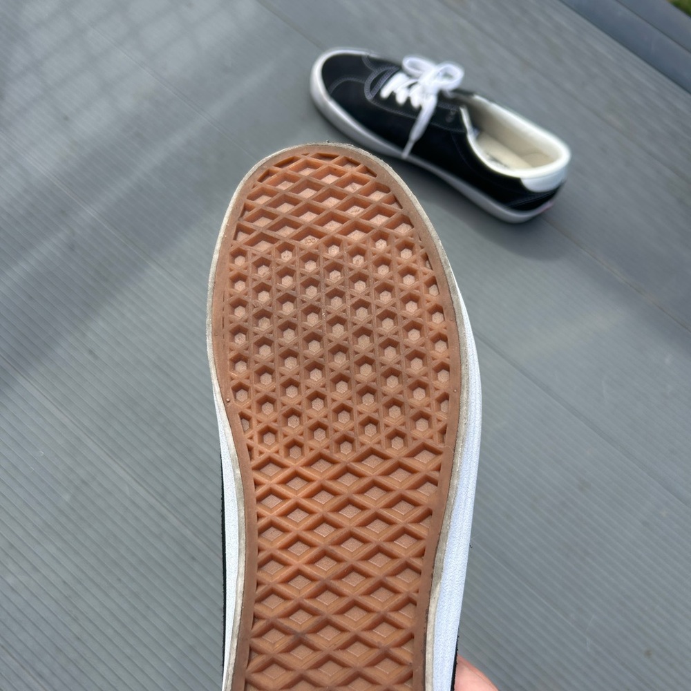 Vans Women's Black and White Sneakers - Picture 3 of 3